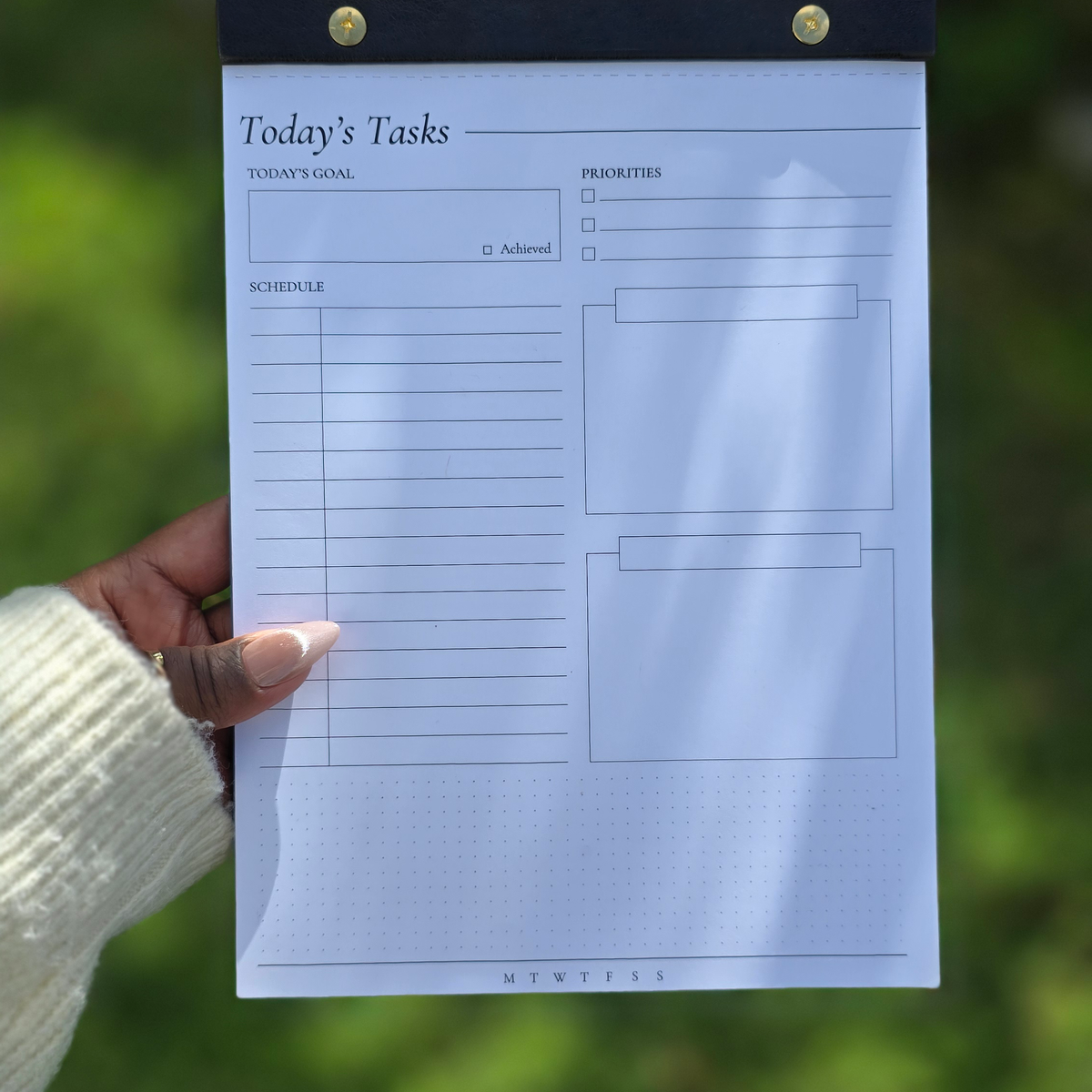 Today's Tasks - Notepad