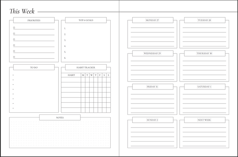 Plan It Til You Make It 2025 Goals Planner